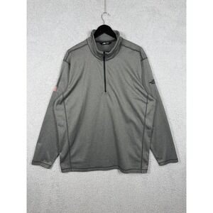 The North Face Mens Gray Quarter Zip Long Sleeve Pullover Hoodie Sweatshirt 2XL